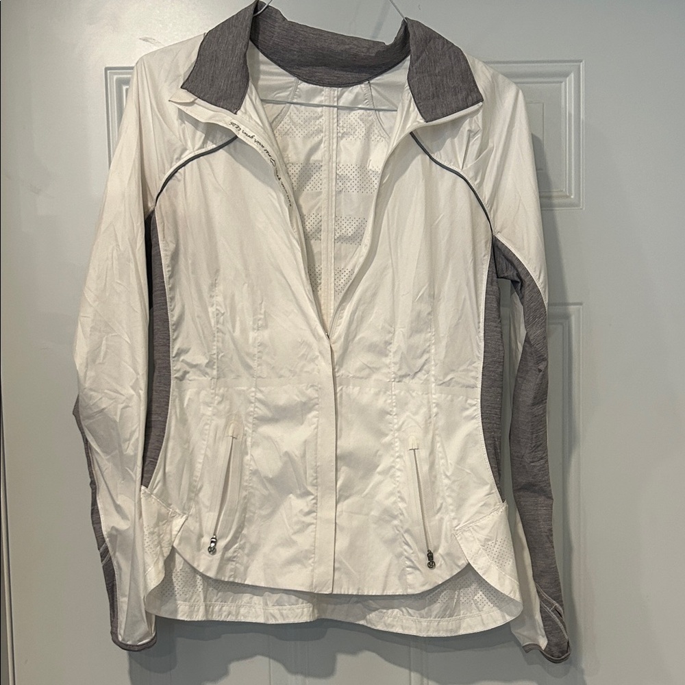 lululemon athletica White and Gray Utility Jacket